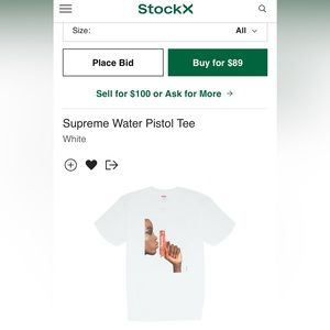 New authentic Supreme shirt tags included fast shipping message for size